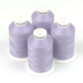 Ackermann 4 x 1,000 m Universal Sewing Thread, Thickness 120, Quality Yarn, Overlock Yarn, Yarn for Overlock Sewing Machines (7241 Purple (Lavender))