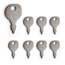 430 691959 Lawn Mower Key Replacement for Lawn Mower Riding Lawnmowers，8 Pcs Universal Lawn Mower Key Compatible with B&S, J OHN Dee re, MTD, Toro, Ex Mark Lawnmowers with in dak Switches