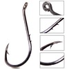 Octopus Fishing Hooks-120pcs Barbed Baitholder Hooks High Carbon Steel Offset