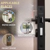 Bwintech 2 PCS 3 Lever Matt Black Mortice Sashlock 65mm