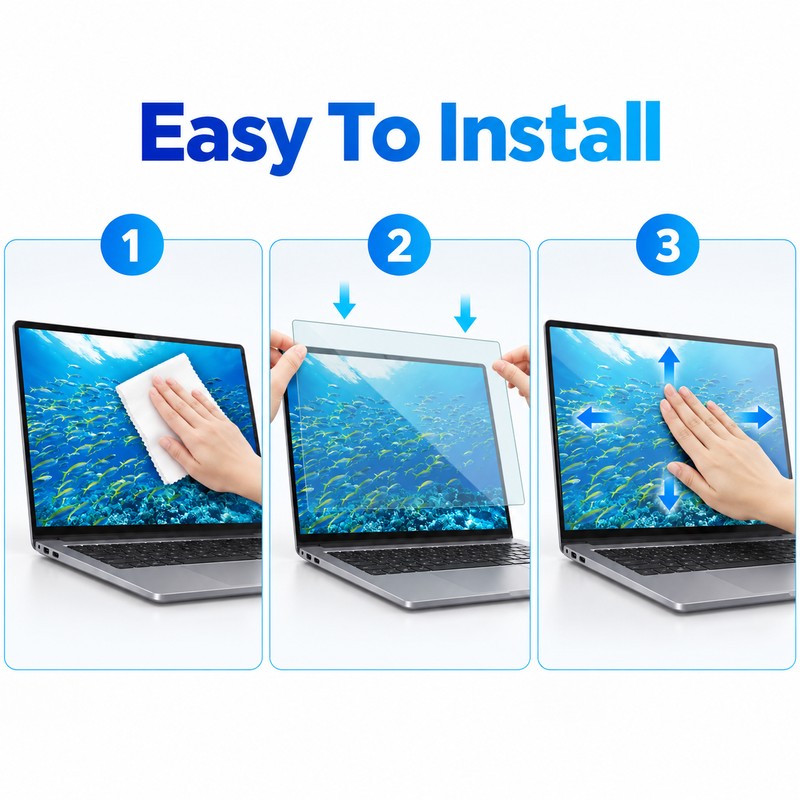 Anti-Blue Light Laptop Screen Protector – Matte Anti-Reflective PET Film