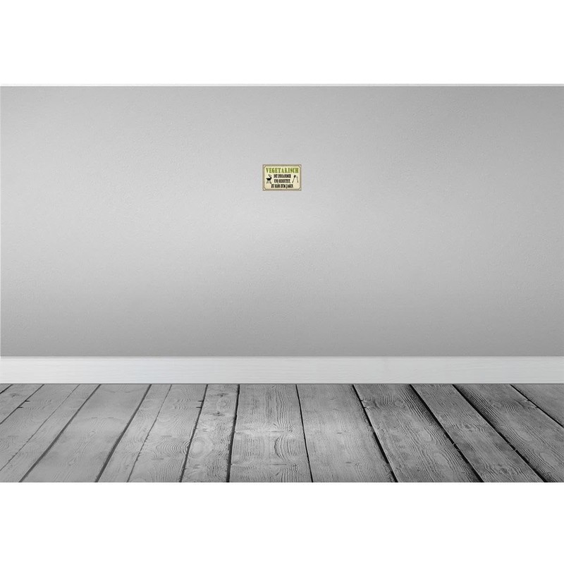 vianmo Tin Sign Wall Sign 18 x 12 cm Vegetarian