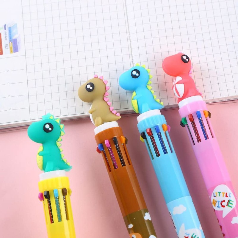 sencoo 6 pack 10-in-1 Multicolor Ballpoint Pen 10 Colors Cute