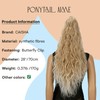 CAISHA 70 cm Extra Long Voluminous Wavy Clip-In Hairpiece Ponytail