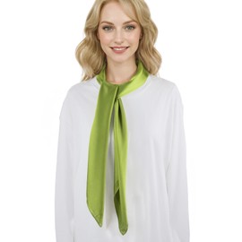 RIIQIICHY 35 Inch Green Head Scarf for Women Hair Scarf Like Silk Scarf Square Scarf Bandanas for Women