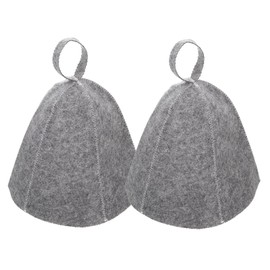 Milisten 2pcs Original Wool Sauna Hat for Women and for Men 100% Natural Felt Russian Bath Hat Vaporarium Hat Bath Accessories for Sauna on The Street Steam Room