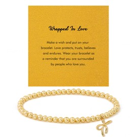 RZKING Beaded Bracelets for Women, Bow Bracelet Friendship Gifts for Women (Bow)