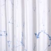 YOSTEV Marble Bathroom Shower Curtain,Blue and White Fabric Shower Curtain
