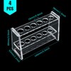 SENENQU 4 Pack Acrylic Test Tube Rack for 16mm Tubes,
