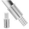 Mikinona 2pcs Threaded Handle Tips for Broom and Mop Metal
