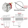 Fyimxsc 3 Pack ON OFF Round Rocker Switches with Wire