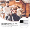 Baluue Hair Styling Tools Storage Box 10-Piece Scissors Holder for