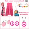 FunMular 60s 70s Outfits for Women Hippie Clothes Costume With