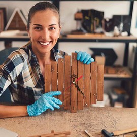 Doyeemei Watch Movement Quartz Movement Quartz Movement 3 Pointers Set Handmade Wall Clock DIY Repair Parts (Red Hands)