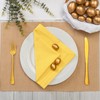 Blue Needles Lemon Yellow Hemstitch Linen Napkins - 100% Cotton