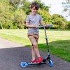 Ozbozz Nebulus Adjustable Scooter: Blue & Black - Kids Two