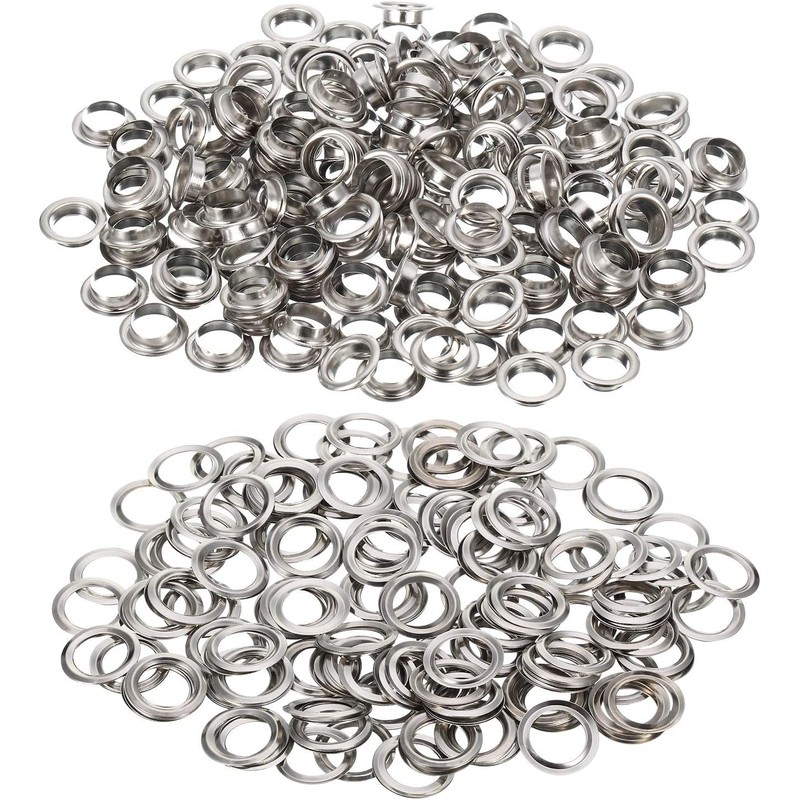 Emoshayoga Pack of 2000 Eyelets 6 mm for Eyelet Pliers