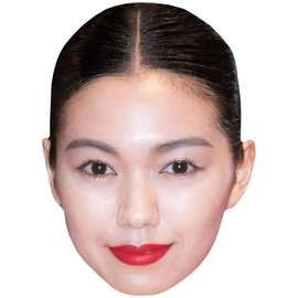 Fumi Nikaido (Lipstick) Celebrity Mask, Flat Card Face, Fancy Dress Mask