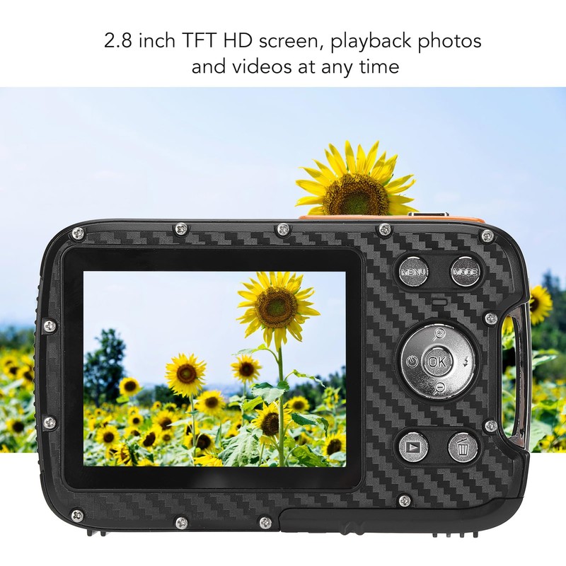 16.4 ft Underwater Camera, 21MP 1080P Waterproof Compact Portable Digital