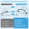 Hibbent All Metal CUPC Certified 8'' Rainfall Shower Head, Dual