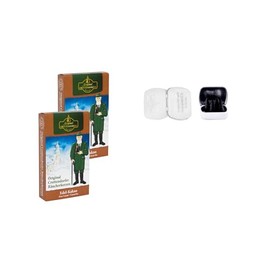 Crottendorfer Incense Cones Elegant Cocoa Set of 2 – Standard Size M – Quantity: 48 Including 4 Incense Cones as Sample in a Sweet Tin – Made in Germany