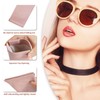 MEIRED Glasses Case 2 Pcs Soft Squeeze Top Sunglass Pouch,