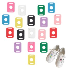 PLIGREAT Pack of 36 Shoelaces Decoration Buckles, Colourful Shoelaces Charms Shoelaces Decor Shoelaces Adapter Laces Tags Buckle Decorations for Women, multicoloured