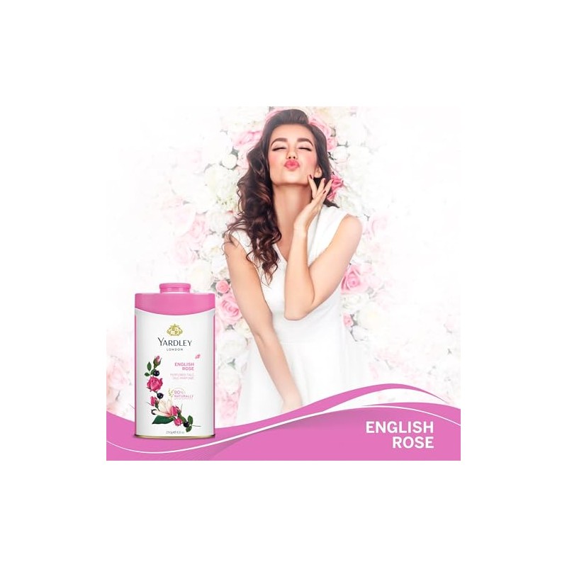 Yardley English Perfumed Talc, Rose