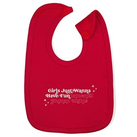 Hippowarehouse girls just wanna have fundamental human rights cotton baby nursing bib boys girls 35cmx22cm