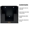 Bilifre Black Bamboo 8/9/10-Inch Paper Plate Holder, No-Drill Wall-Mounted, Countertop