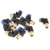 10Pcs Pneumatic Elbow Quick Connector Air Fittings Adapter 8mm Diameter