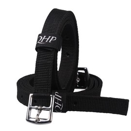 QHP Stirrup Leathers Nylon (135 cm, Black)
