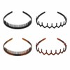 4 PCS Diademas Zigzag para Mujer y Hombre Diadema de