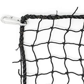 JFN Nylon Lacrosse Practice/Barrier Net, 10' x 15', Black
