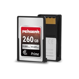 Pergear Professional 260GB CFexpress Type A Memory Card, Up to 880MB/s Read Speed & 900MB/s Write Speed for 4K 120P,8K 30P Recording (260GB)