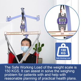EZ Assistive Patient Weight Scale, Patient Lift Scale for Home Use for Bedridden, Safe Working Load 500LBS(230kgs)
