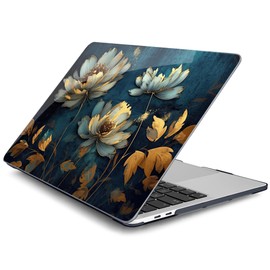 Batianda Case for New MacBook Pro 13 Inch 2022 M2 Chip and Model A2338 M1 A2251 A2289 2021 2020 Release,Creative Series Hard Shell with Keyboard Cover & Screen Protector, Blooming Flowers
