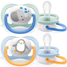 Avent SCF080/11 Ultra Air Animals Pacifier (0-6m) Boy 2 pieces