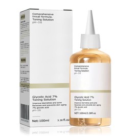 Glycolic Acid Toner, Glycolic Acid 7% Resurfacing Exfoliating Solution for Blemishes and Acne, Toner Suitable for Combination and Oily Skin, Pore Treatment (100ml)