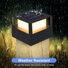 Outdoor Solar Post Cap Lights, 20 Lumen High Brightness Waterproof