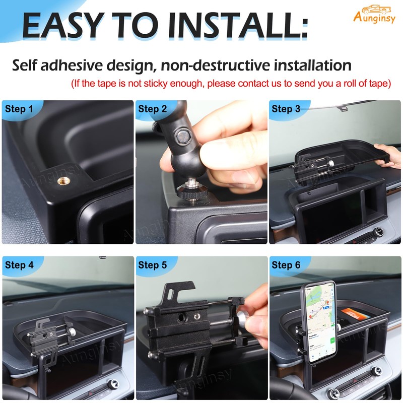 Aunginsy Center Console Dash Storage Tray Compatible with Ford Maverick