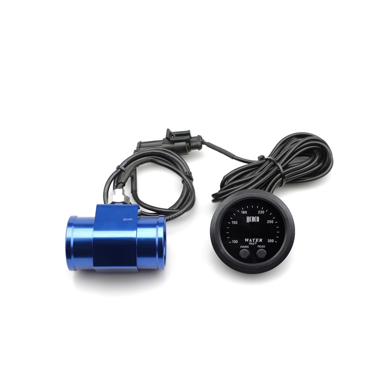 ZHSYMX Universal 52mm Water Temperature Gauge 100-300F(38-150C) Electronic Blue Digital