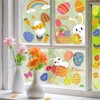 144pcs Easter Window Cling Stickers Easter Window Decoration Easter Egg