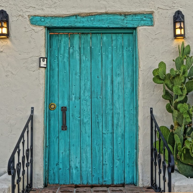 Livfodrm Black Barn Door Handles Cast Iron Gate Handle, Rustic