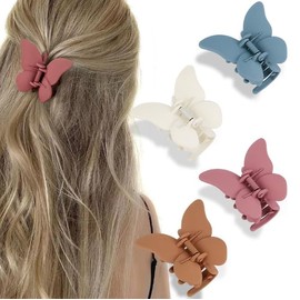 Nenluny 6pcs Butterfly Hair Clips Butterfly Claw Clips for Women Hair Clips Thick Thin Hair Butterfly Clips Girls Cute Butterfly Hair Accessories