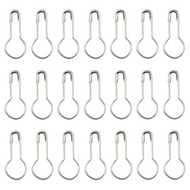 500PCS 0.8'' Small Metal Gourd Pear Shaped Safety Pins Wire Pins Craft Bulb Pin Clothing Tag Pins Calabash Pin Bead Needle Pins for DIY Craft Sewing Making Home Accessories(Silver)