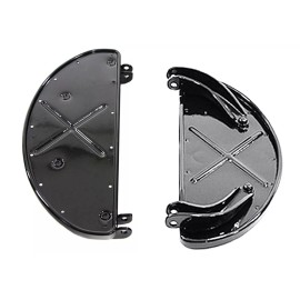 AAOK Gloss Black FOOTBOARDS 1940 - 1964 Harley 45 Servi-Car Knuckle UL Pan