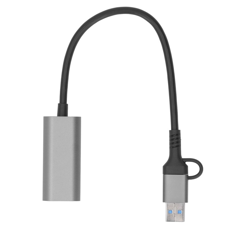 USB to Ethernet Adapter Type C RJ45 1000Mbps Aluminium Alloy