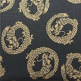 Maruzo Shoulder Bag Pochette Round Dragon Made in Japan Black Approx. 10.4 x 8.7 x 0.6 inches (26.5 x 22 x 1.5 cm)