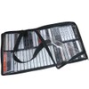 Evelots Cassette Tape Bag -See Thru Organizer Storage with Handles